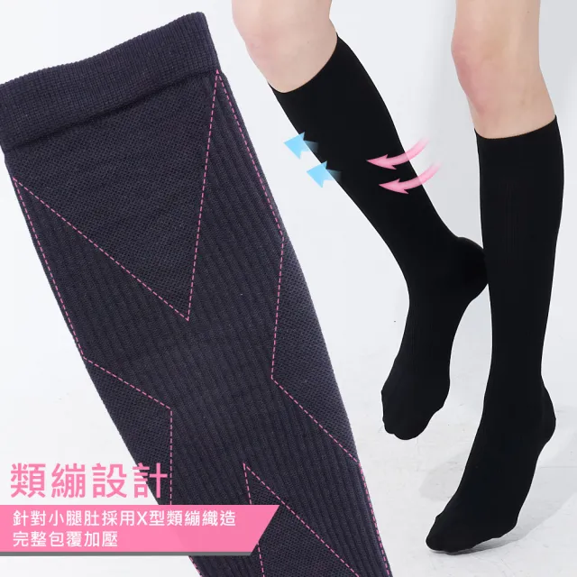 【GIAT】420D進階重塑仙腿中統襪/機能襪(2雙組/台灣製MIT)