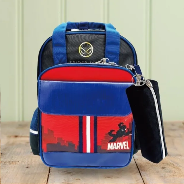 【Marvel 漫威】正版漫威英雄系列多功能休閒背包(贈素色萬用小筆袋)