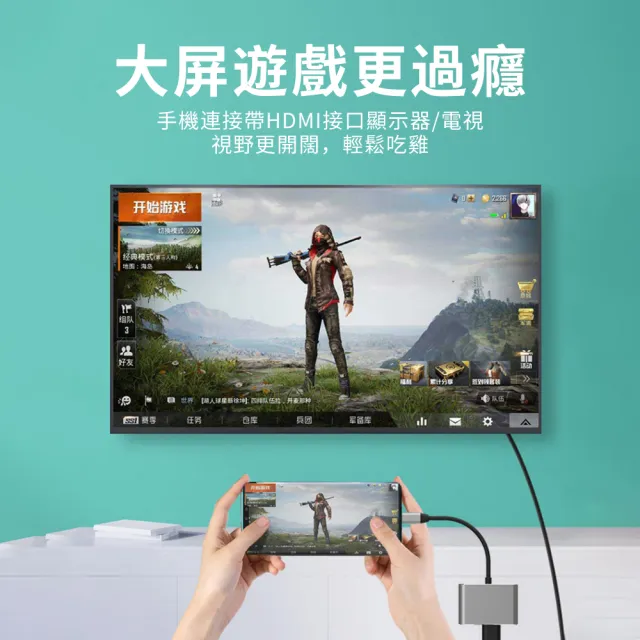 【YUNMI】父親節送禮 USB Type-C轉HDMI 數位影音轉接線