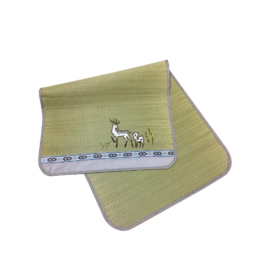 【莫菲思】清水草童蓆60x120cm 嬰兒涼蓆 透氣 冬暖夏涼 幼兒園午睡蓆