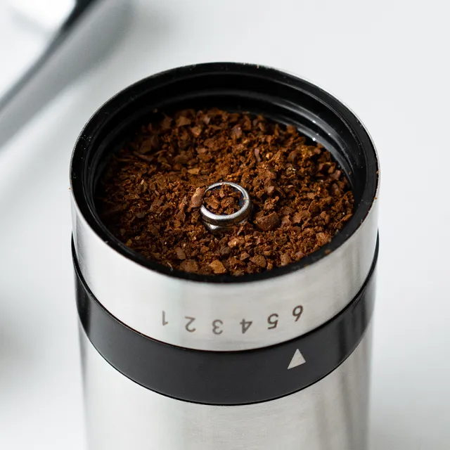 【PO:】手動式不銹鋼研磨咖啡器2.0(灰)