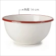 【IBILI】琺瑯餐碗 紅14cm(飯碗 湯碗)