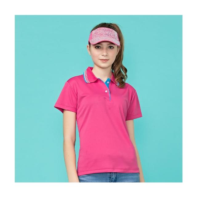 【PAUL SAILING】經典桃紅吸濕排汗短袖POLO衫-女