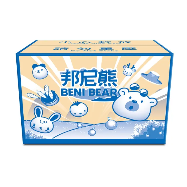 【Benibear 邦尼熊】繽紛四色盒裝面紙(60抽70盒/箱)