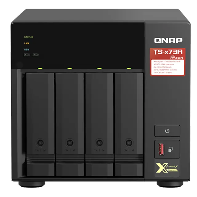 【QNAP 威聯通】TS-473A-8G 4Bay NAS 網路儲存伺服器