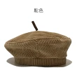 【OT SHOP】男女款燈芯絨貝雷帽 報童帽 畫家帽 C2100(英倫風 復古文青 帽子)