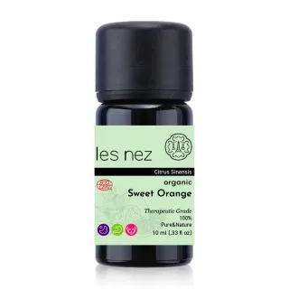 【Les nez 香鼻子】天然單方有機認證 甜橙純精油 10ML(天然芳療等級)