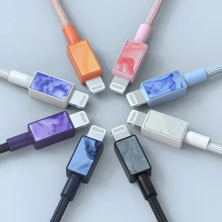 【iFory】Type-C to Lightning 0.9M 雙層編織快充/傳輸線(MFi認證)