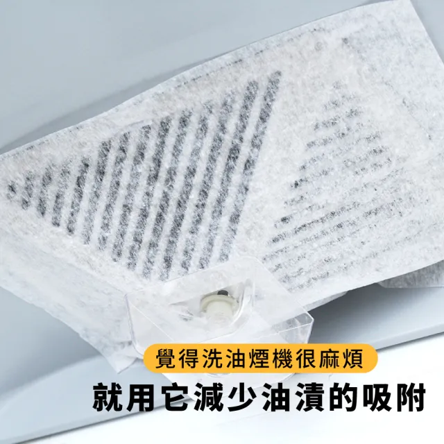 【廚房用品】廚房油煙吸油棉3入組(黏貼式抽油煙機過濾棉 吸油棉 濾網 濾紙 無紡布 吸油紙 防油污)