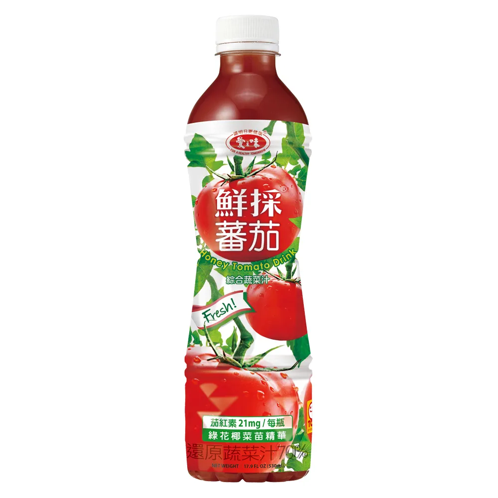 【愛之味】鮮採蕃茄綜合蔬果汁SFN升級配方530ml x24入