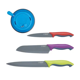 【KitchenCraft】磨刀器+刀具3件