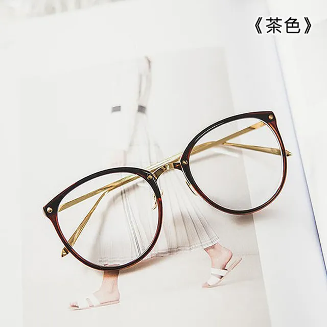 【ENANSHOP 惡南宅急店】阿拉蕾金屬平光眼鏡 韓國流行 眼鏡-0025M
