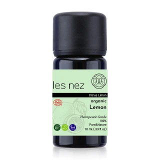 【Les nez 香鼻子】天然單方有機認證 檸檬純精油 10ML(天然芳療等級)