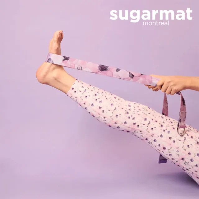 【加拿大Sugarmat】頂級瑜珈伸展帶(薰染紫Stretching Stra)