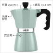 【CreativeTops】義式摩卡壺 綠200ml(濃縮咖啡 摩卡咖啡壺)