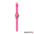 【SWATCH】Gent 原創系列 ORANGE DISCO FEVER 粉色狂熱 手錶 瑞士錶 錶(34mm)