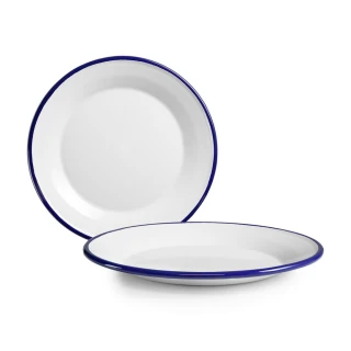 【IBILI】琺瑯點心盤 藍14cm(餐具 器皿 盤子)