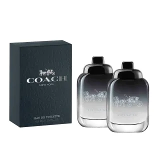 【COACH】NEW YORK時尚經典男性淡香水 小香 4.5mlx2入(專櫃公司貨)