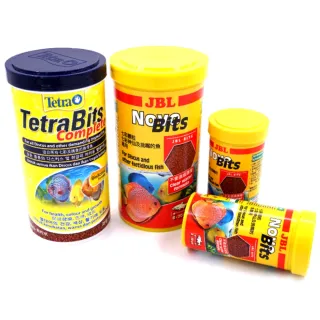 【TETRA 德彩】Tetra七彩熱帶魚顆粒1L+珍寶Bits超級七彩顆粒新配方1L買大瓶送兩瓶優惠(營養均衡.增豔極品)