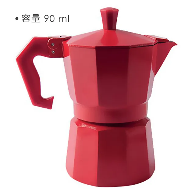 【EXCELSA】Chicco義式摩卡壺 紅3杯(濃縮咖啡 摩卡咖啡壺)
