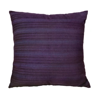 【LASSLEY】方形抱枕-紫藍條紋 45cm(台灣製造 棉絨抱枕)