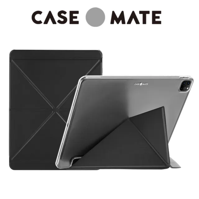 【CASE-MATE】美國 Case●Mate 多角度站立保護殼 iPad Pro 12.9吋 第三/四/五/六代 - 時尚黑