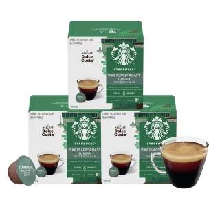 【STARBUCKS 星巴克】多趣酷思 派克市場烘焙咖啡膠囊12顆x3盒