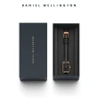 【Daniel Wellington】DW 手錶  Quadro Sheffield 20x26mm經典黑真皮皮革小方錶(兩色 DW00100435)