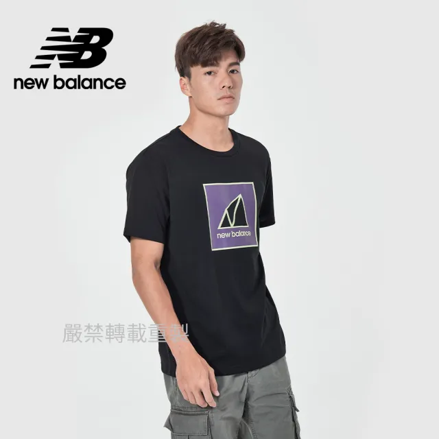 【NEW BALANCE】NB 戶外系列短袖T_男裝_黑色_AMT11585BK(亞版 版型正常)
