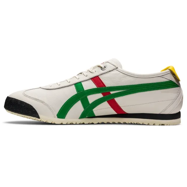 Onitsuka Tiger】鬼塚虎官方旗艦店MEXICO 66 SD 休閒鞋米色底綠紅邊 