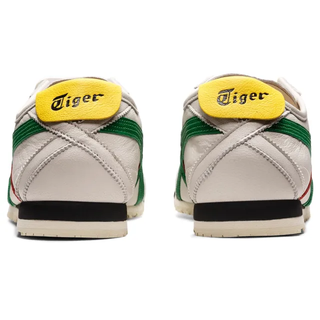 【Onitsuka Tiger】鬼塚虎 MEXICO 66 SD 米色底綠紅邊 休閒鞋 (1183A872-100)