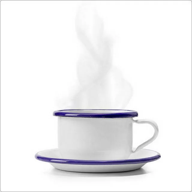 【IBILI】復古琺瑯馬克杯 藍150ml(水杯 茶杯 咖啡杯 露營杯 琺瑯杯)