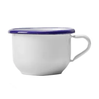 【IBILI】復古琺瑯馬克杯 藍250ml(水杯 茶杯 咖啡杯 露營杯 琺瑯杯)