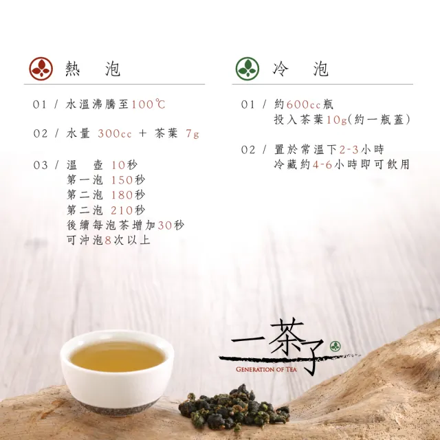 【一茶子】阿里山絃悅賦香鮮採高冷烏龍茶150gx4包(共1斤)