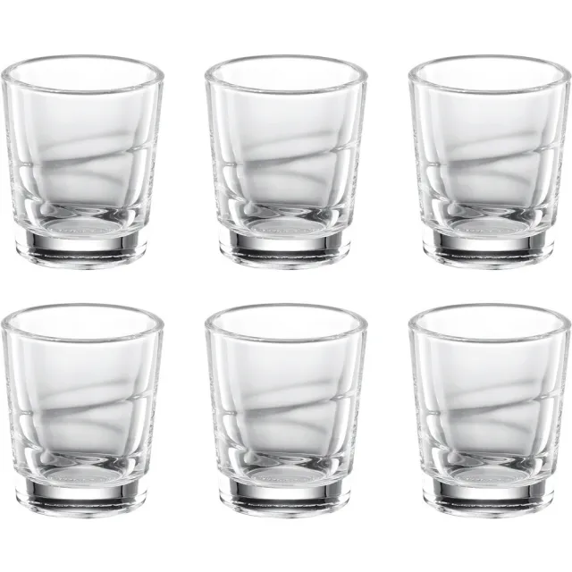 【TESCOMA】歐洲 烈酒杯6入 雕紋15ml / 調酒杯 雞尾酒杯 Shot杯