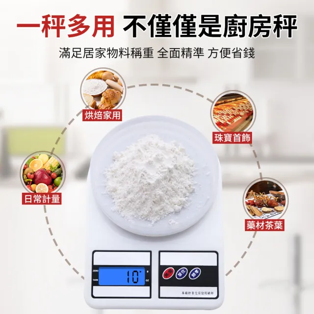 【ANTIAN】家用小型電子食物料理秤 數位廚房秤 食物克秤 烘焙小秤 中藥秤(精確至0.1g/2000g 非供交易使用)