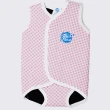 【Splash About 潑寶】嬰兒 保暖泳衣 連身- 粉紅格紋(嬰兒連身泳衣)