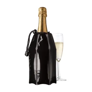 【VACU VIN】荷蘭 束口軟性保冷冰桶 黑1L / 冰酒桶 冰鎮桶 保冰桶