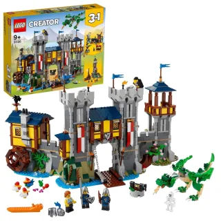 【LEGO 樂高】創意百變系列3合1 31120 中世紀古堡(城堡 市集)