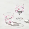 【有種創意食器】日本富硝子 - 變色自由杯 + 短腳酒杯 - 吉野櫻花雨(雙件組 - 220ml)