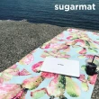 【加拿大Sugarmat】麂皮絨天然橡膠加寬瑜珈墊 3.0mm(春之奇蹟 Pink Succulents Suede)
