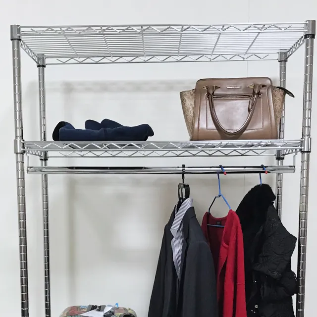 【A+Courbe】4尺吊衣桿-1入(120cm層片專用)-MIT鐵力士架專用配件