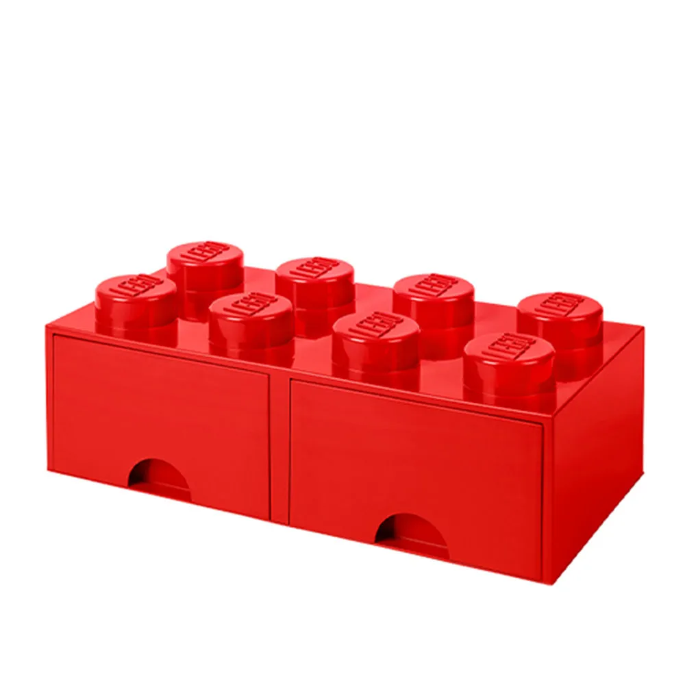 【Room Copenhagen】樂高 LEGO 八凸抽屜收納箱-紅色(40061730)