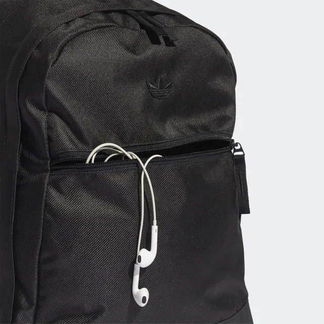 【adidas 愛迪達】ADICOLOR BACKPACK 黑色 後背包(H35543)