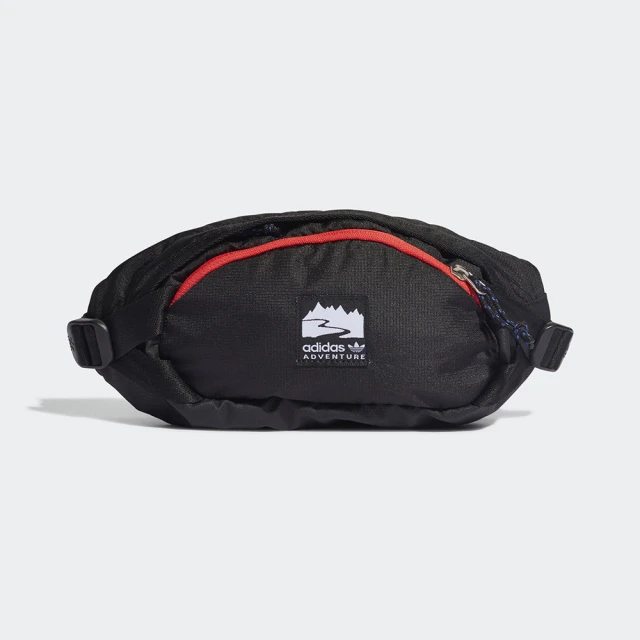 【adidas 愛迪達】ADVENTURE WAIST BAG S 黑色 小腰包(H22726)