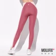 【Mollifix 瑪莉菲絲】環保拼接修飾動塑褲、瑜珈服、Legging(乾燥玫瑰)