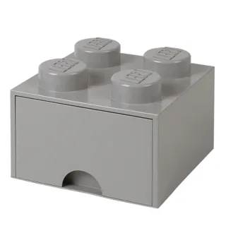 【Room Copenhagen】樂高 LEGO 四凸抽屜收納箱-石灰色(40051740)