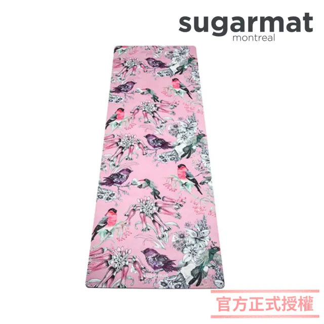 【加拿大Sugarmat】麂皮絨天然橡膠加寬瑜珈墊 3.0mm(帕克西尼幻想  Bird Fantasy Suede)