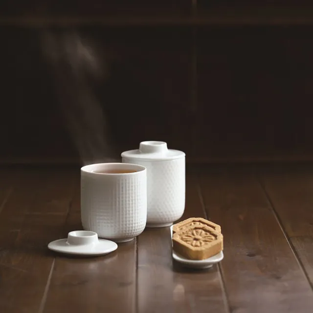 【JIA 品家】異同系列陶瓷茶杯(格紋/珠紋/條紋/斜紋4款任選)