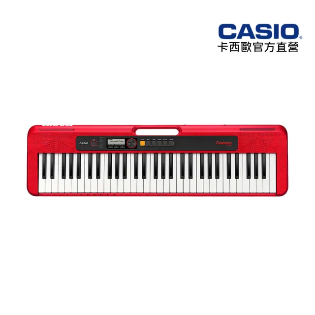 【CASIO 卡西歐】原廠直營61鍵標準電子琴(CT-S200RD-P5紅色)